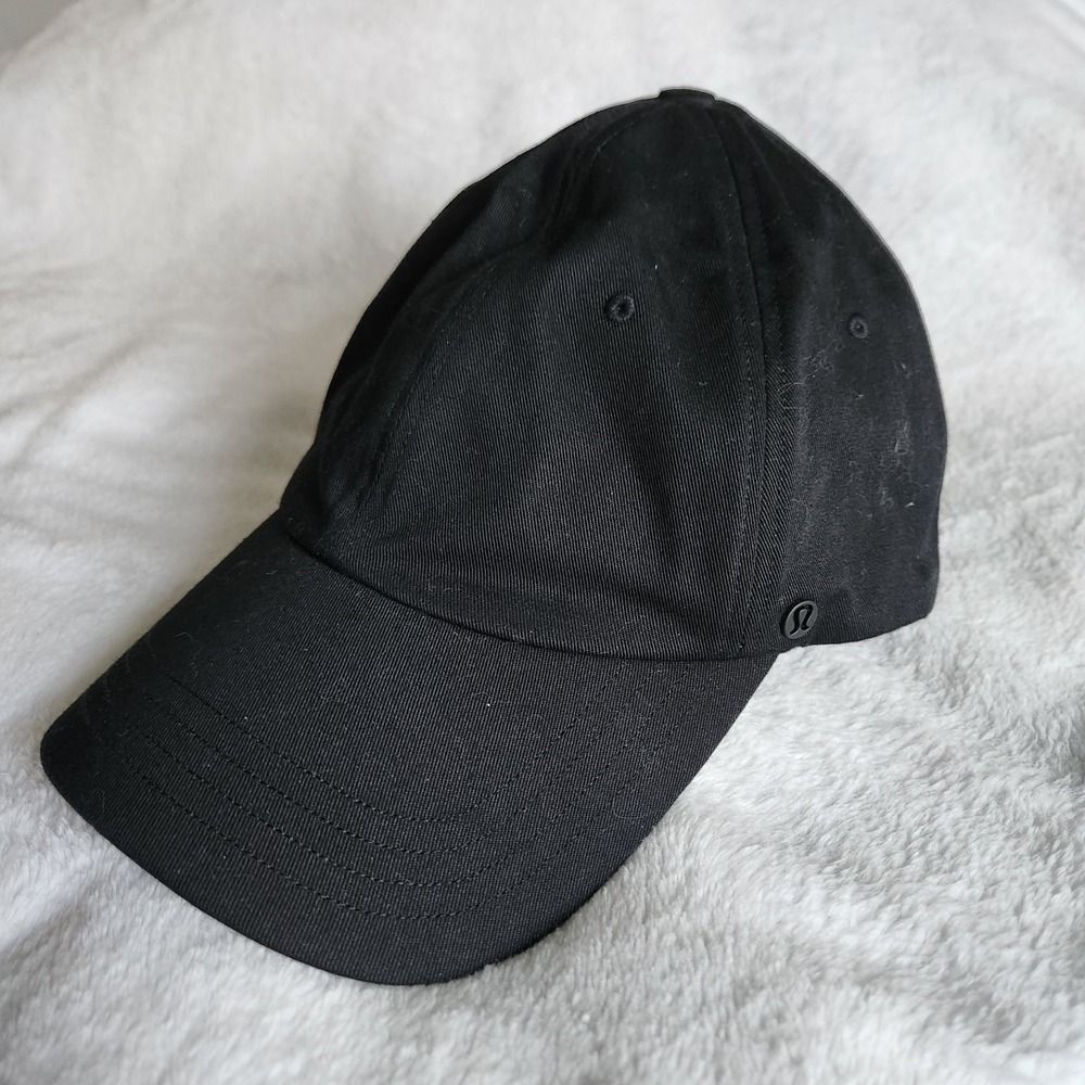 Lululemon Baseball Hat  Cap Black Adjustable Clean EXCELLENT Small/ Medium